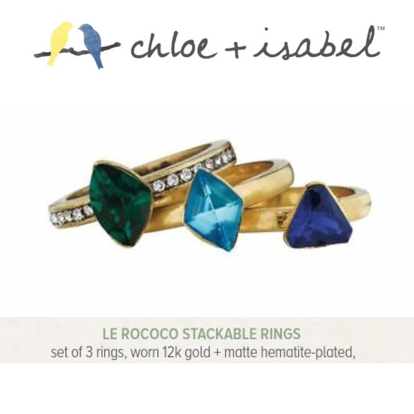 3️⃣Set 🆕 Le Rococo Stackable Rings c+i R052BG-6 - Picture 4 of 8